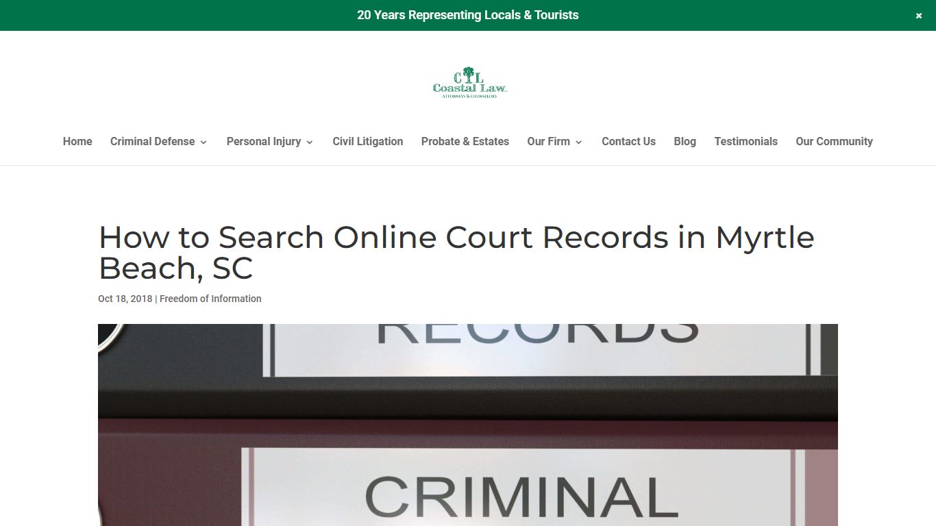 How to Search Online Court Records in Myrtle Beach, SC